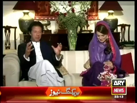 Imran Khan PTI and Reham Khan exclusive interview In – Khara Sach 9 January 2015