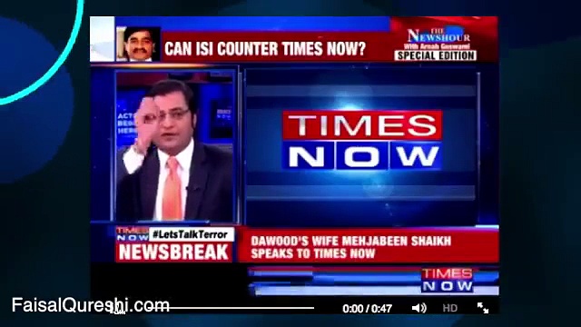 Dawood ibrahim in Karachi?? Faisal Qureshi Classic Chitrol Of Arnab Goswami The Famous Investigative Journalist of India